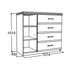Спальный гарнитур Ольга-13 (модульный) в Тавде - tavda.mebel24.online | фото 14