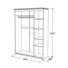 Спальный гарнитур Ольга-13 (модульный) в Тавде - tavda.mebel24.online | фото 23