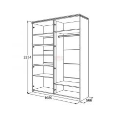 Спальный гарнитур Ольга-13 (модульный) в Тавде - tavda.mebel24.online | фото 31