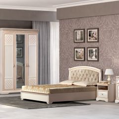Спальный гарнитур Парма (модульный) кремовый белый в Тавде - tavda.mebel24.online | фото