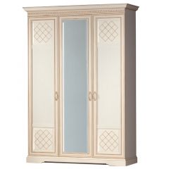 Спальный гарнитур Парма (модульный) кремовый белый в Тавде - tavda.mebel24.online | фото 3