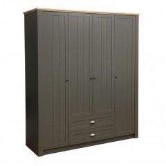Спальный гарнитур Прованс (модульный) Диамант серый в Тавде - tavda.mebel24.online | фото 2