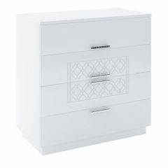 Спальный гарнитур Тиффани (БЕЛЫЙ ТЕКСТУРНЫЙ/БЕЛЫЙ) в Тавде - tavda.mebel24.online | фото 12