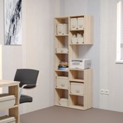 Стеллаж Элемент-2 (дуб сонома) в Тавде - tavda.mebel24.online | фото 3