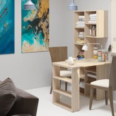 Стеллаж Элемент-2 (дуб сонома) в Тавде - tavda.mebel24.online | фото 4