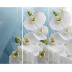 Стол Бостон-3 (Белая Орхидея) 1100/1420*700, опора Брифинг в Тавде - tavda.mebel24.online | фото 2