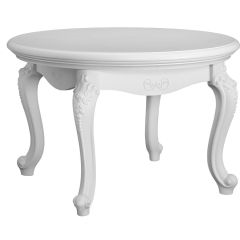 Стол журнальный круглый Мишель (белый матовый) в Тавде - tavda.mebel24.online | фото
