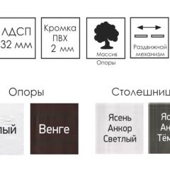 Стол раскладной Ялта (опоры массив резной) в Тавде - tavda.mebel24.online | фото 8