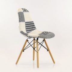 Стул Barneo N-12 Patchwork черно-белый в Тавде - tavda.mebel24.online | фото 2