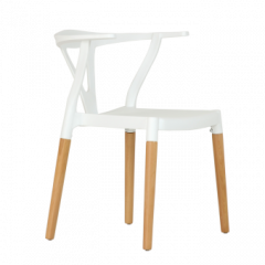 Стул Barneo N-218 Wishbone интерьерный кухонный белый в Тавде - tavda.mebel24.online | фото