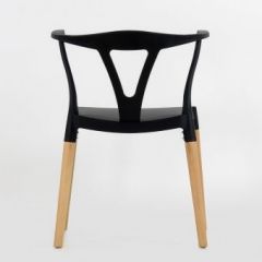 Стул Barneo N-218 Wishbone интерьерный кухонный черный в Тавде - tavda.mebel24.online | фото 2