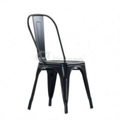 Стул Barneo N-240 Tolix (RAL9017 Черный) в Тавде - tavda.mebel24.online | фото