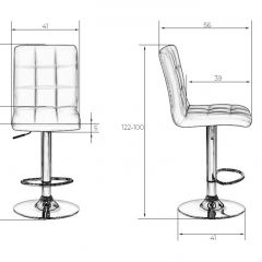 Стул барный DOBRIN KRUGER LM-5009 (коричневыйй) в Тавде - tavda.mebel24.online | фото 2