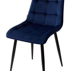 Стул CHIC BLUVEL-86 NAVY BLUE / черный каркас М-City в Тавде - tavda.mebel24.online | фото