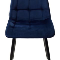 Стул CHIC BLUVEL-86 NAVY BLUE / черный каркас М-City в Тавде - tavda.mebel24.online | фото 4
