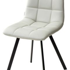 Стул CHILLI SQUARE HK017-03 светло-серый, PU/ черный каркас М-City в Тавде - tavda.mebel24.online | фото