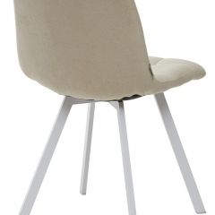 Стул CHILLI SQUARE UF860-01B бежевый, ткань/ белый каркас М-City в Тавде - tavda.mebel24.online | фото 2