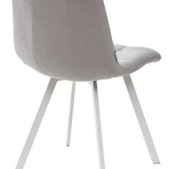 Стул CHILLI SQUARE UF860-02B серо-голубой, ткань/ белый каркас М-City в Тавде - tavda.mebel24.online | фото 3