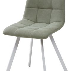 Стул CHILLI SQUARE UF860-11B мятный, ткань/ белый каркас М-City в Тавде - tavda.mebel24.online | фото