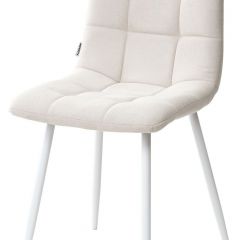 Стул CHILLI UF860-01B бежевый, ткань/белый каркас М-City в Тавде - tavda.mebel24.online | фото