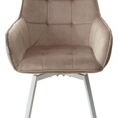 Стул MAVERICK 360 град. поворот. BLUVEL-40 BEIGE/ белый каркас, М-City в Тавде - tavda.mebel24.online | фото 7