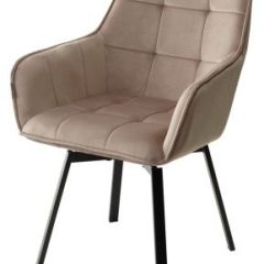 Стул MAVERICK 360 град. поворот. BLUVEL-40 BEIGE/ черный каркас, М-City в Тавде - tavda.mebel24.online | фото