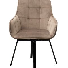 Стул MAVERICK 360 град. поворот. BLUVEL-40 BEIGE/ черный каркас, М-City в Тавде - tavda.mebel24.online | фото 3