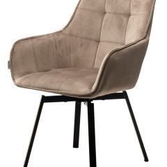 Стул MAVERICK 360 град. поворот. BLUVEL-40 BEIGE/ черный каркас, М-City в Тавде - tavda.mebel24.online | фото 4