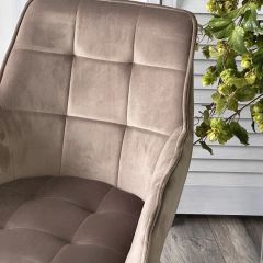 Стул MAVERICK 360 град. поворот. BLUVEL-40 BEIGE/ черный каркас, М-City в Тавде - tavda.mebel24.online | фото 6
