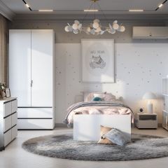 Токио Шкаф двухстворчатый с двумя ящиками в Тавде - tavda.mebel24.online | фото 3