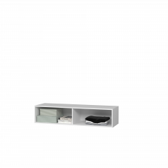 Тумба Подвесная 3 (белый/белый /белый лакобель) в Тавде - tavda.mebel24.online | фото 3