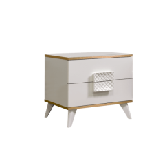 Тумба прикроватная Диора слоновая кость/золото (ДТП-1) в Тавде - tavda.mebel24.online | фото
