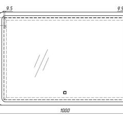 Зеркало Dream 100 alum с подсветкой Sansa (SD1024Z) в Тавде - tavda.mebel24.online | фото 7