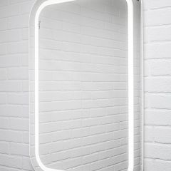 Зеркало Elis 100 white с подсветкой Sansa (SEe1045Z) в Тавде - tavda.mebel24.online | фото 3