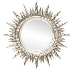 Зеркало круглое серебро (1810(1) в Тавде - tavda.mebel24.online | фото 1