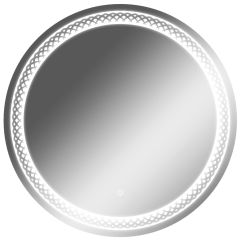 Зеркало Прая 700х700 с подсветкой Домино (GL7048Z) в Тавде - tavda.mebel24.online | фото 1