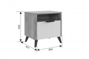 АДАМ Спальный гарнитур (модульный) графит в Тавде - tavda.mebel24.online | фото 3