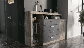 Ангара Комод (Графит/дуб юкон) в Тавде - tavda.mebel24.online | фото