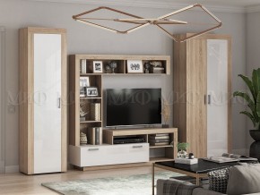 Ангара Пенал (Белый глянец/Сонома) в Тавде - tavda.mebel24.online | фото 3