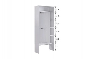 БАСКО Прихожая К10 (белое дерево) в Тавде - tavda.mebel24.online | фото 6