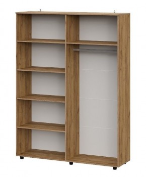 БАЙКАЛ Шкаф четырехстворчатый (Графит/Дуб золотой) в Тавде - tavda.mebel24.online | фото 2