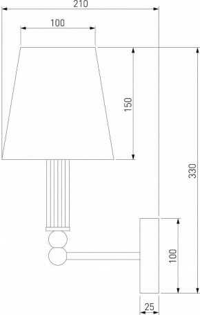 Бра Eurosvet Conso 60145/1 латунь в Тавде - tavda.mebel24.online | фото 4