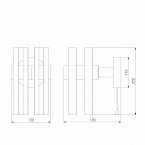 Бра Eurosvet Spada 70116/1 черный в Тавде - tavda.mebel24.online | фото 4