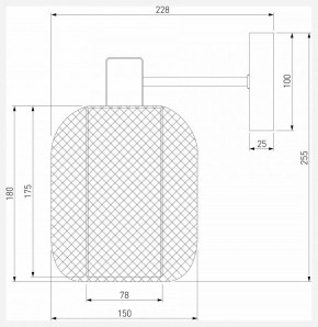 Бра Eurosvet Voile 30191/1 черный в Тавде - tavda.mebel24.online | фото 4