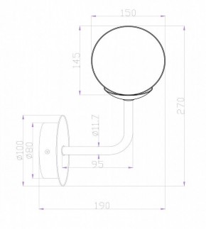 Бра Maytoni Erich MOD221-WL-01-N в Тавде - tavda.mebel24.online | фото 3