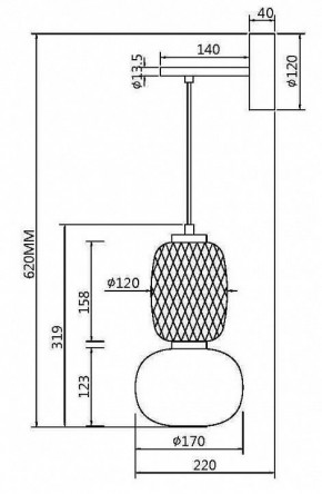 Бра Maytoni Pattern MOD267WL-L18G3K в Тавде - tavda.mebel24.online | фото 4