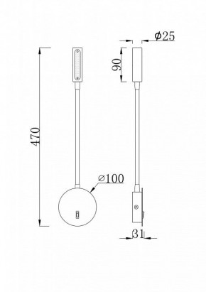 Бра Maytoni Stem C035WL-L3W3K в Тавде - tavda.mebel24.online | фото 6