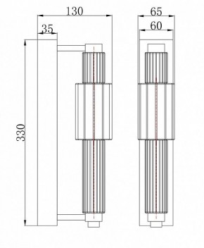 Бра Maytoni Verticale MOD308WL-L9GR3K в Тавде - tavda.mebel24.online | фото 3