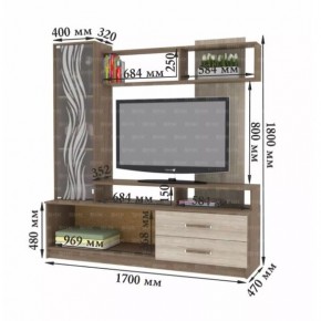 ДАРЬЯ Гостиная (Крафт серый/Крафт белый) в Тавде - tavda.mebel24.online | фото 8