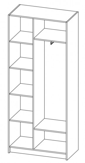 ДАРЬЯ Шкаф (Крафт серый/Крафт белый) гостиная в Тавде - tavda.mebel24.online | фото 6